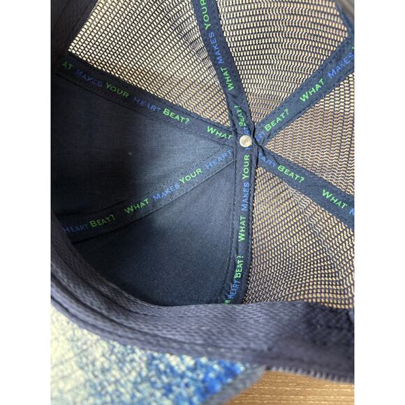 The Heartbeat Brand/ Merrell Cabo Blue Brown Cork Men's Trucker Hat- EUC - Picture 7 of 8